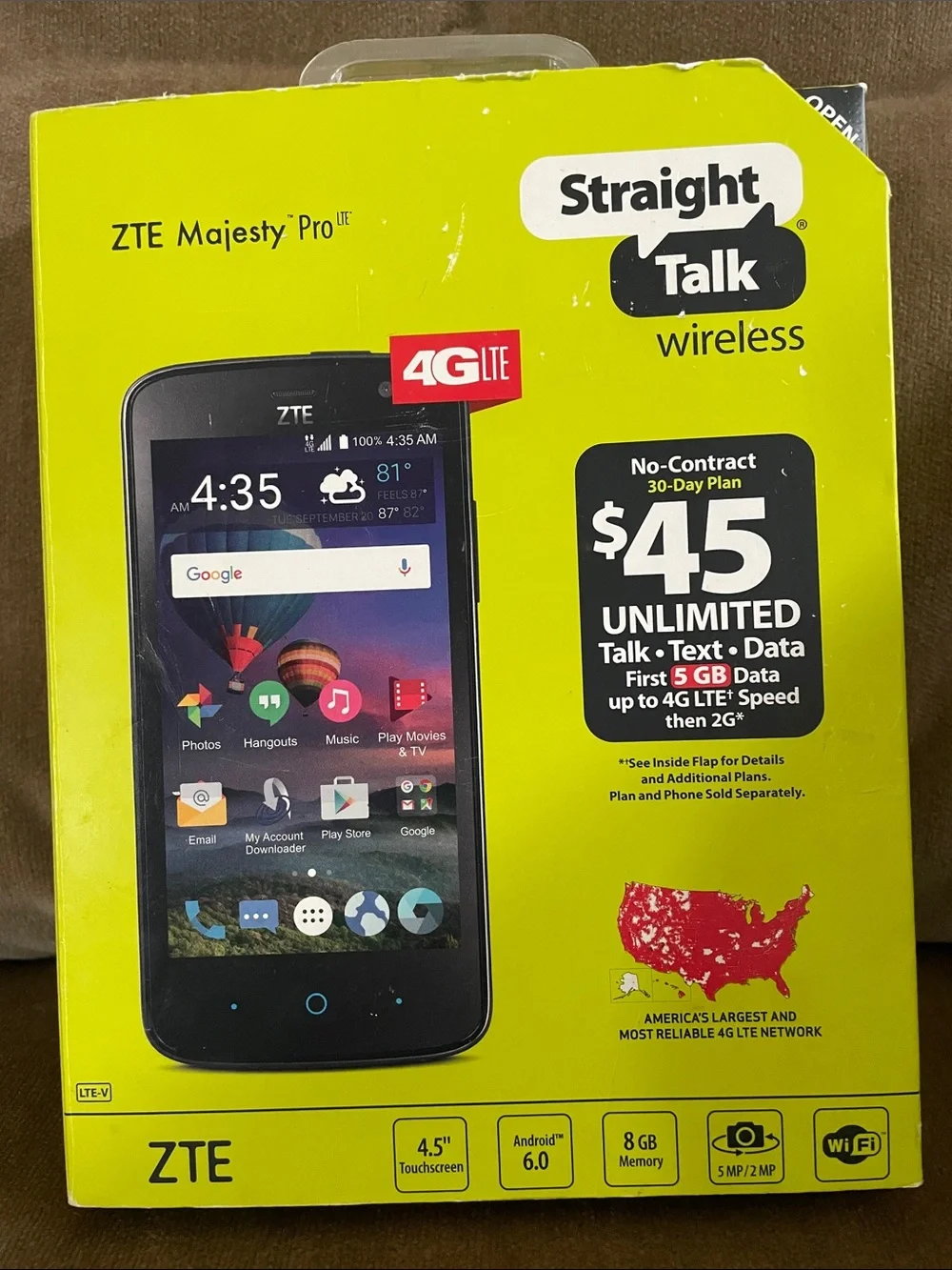 Majesty Pro LTE Prepaid Smartphone - Black